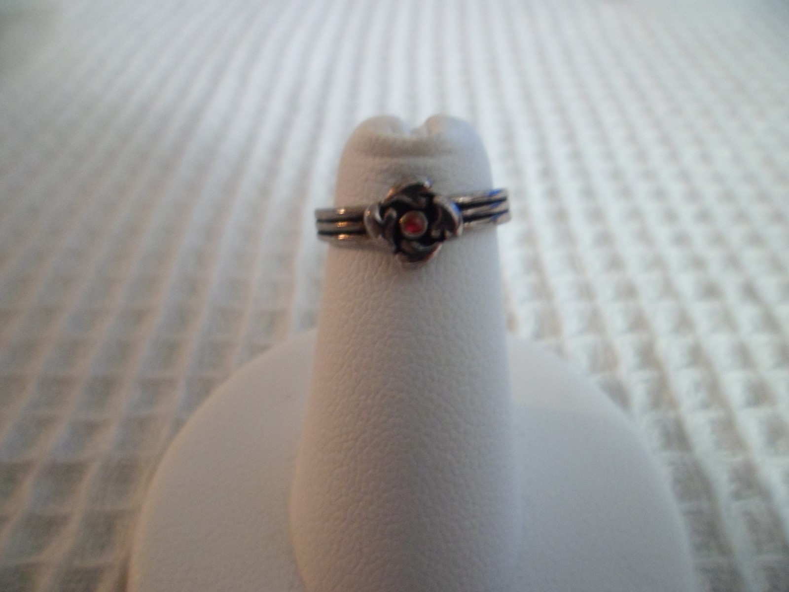 Sterling Silver Open Toe Ring Adjustable ~ Style4 Red w/GiftBox/Bag Free Gift