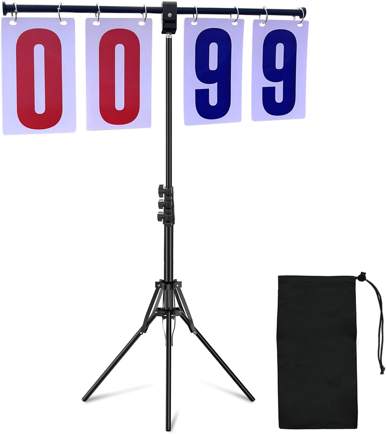 Extra Large Numbers Manual Flip Scoreboard with Stand, Score Keeper for Outdo...