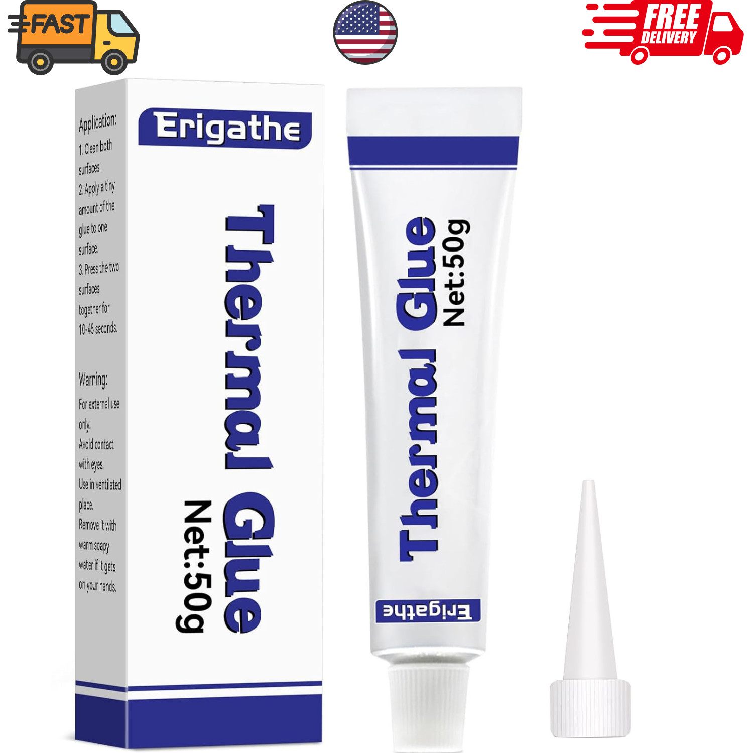 50g Conductive Thermal Glue Silicone Adhesive for GPU Mosfet Chip Heatsink Bond.