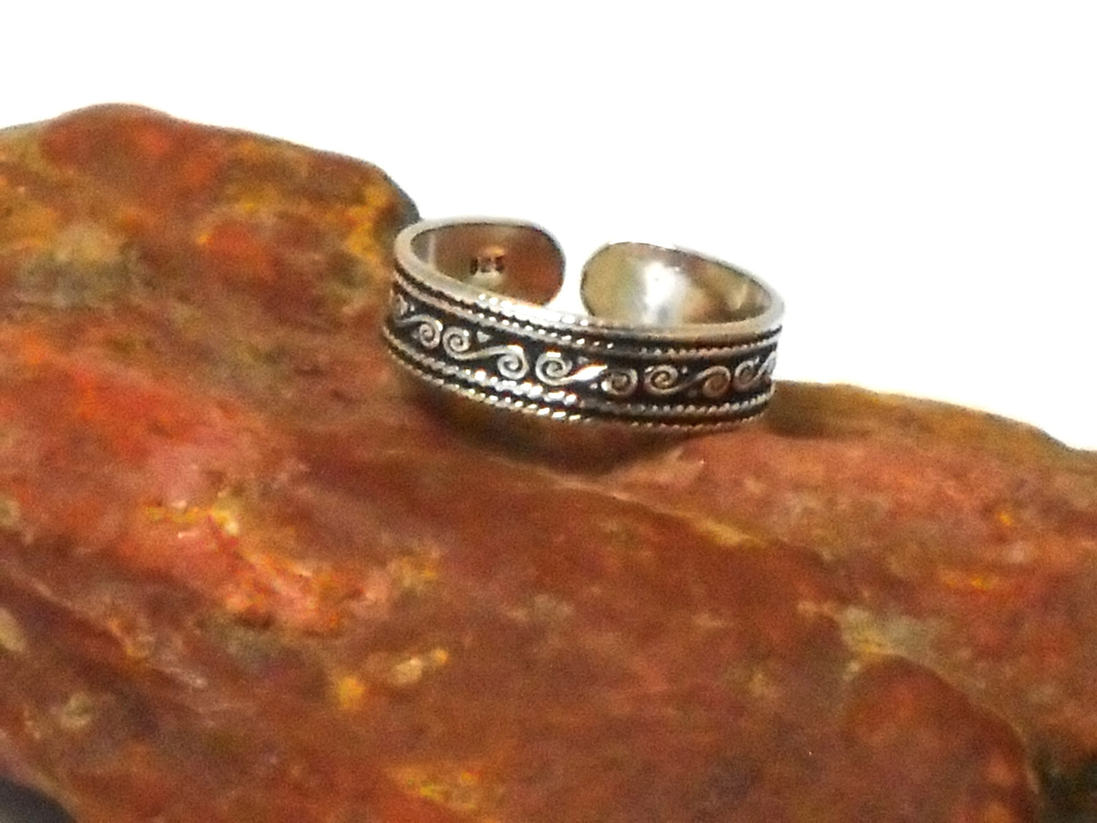 Adjustable Toe  Ring  Sterling  Silver  925