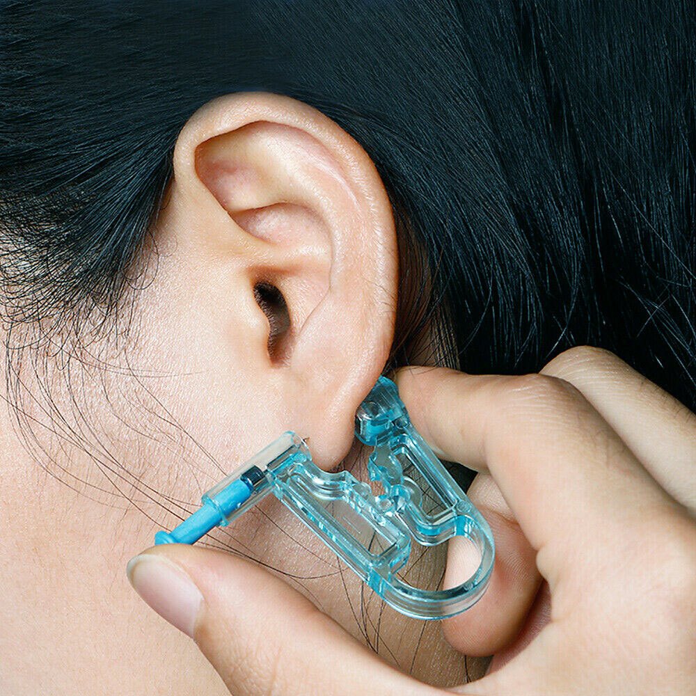 10Pcs Disposable Ear Studs Piercing Gun Ear Stud Unit Piercer Needles Tool Kit