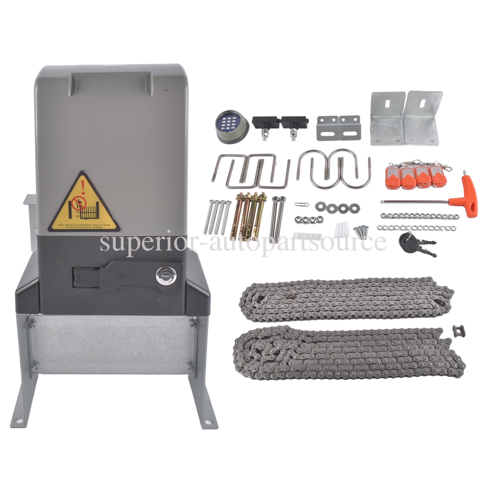 Gate Operator Hardware Security System Kit with APP Controls for Sliding Gate
