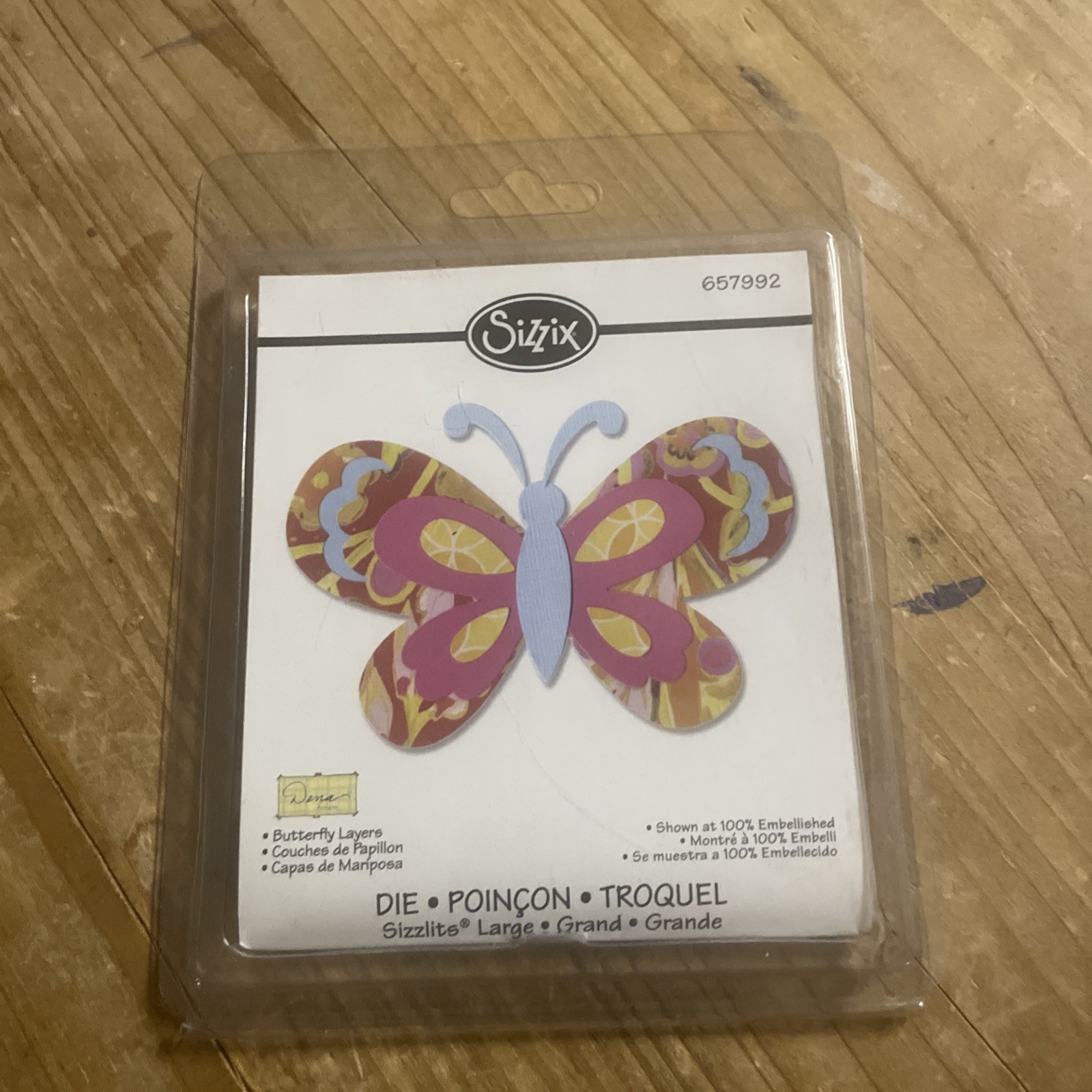 Sizzix Cutting Die Butterfly Layers Stamp 657992 Accent Card Making Scrapbooking