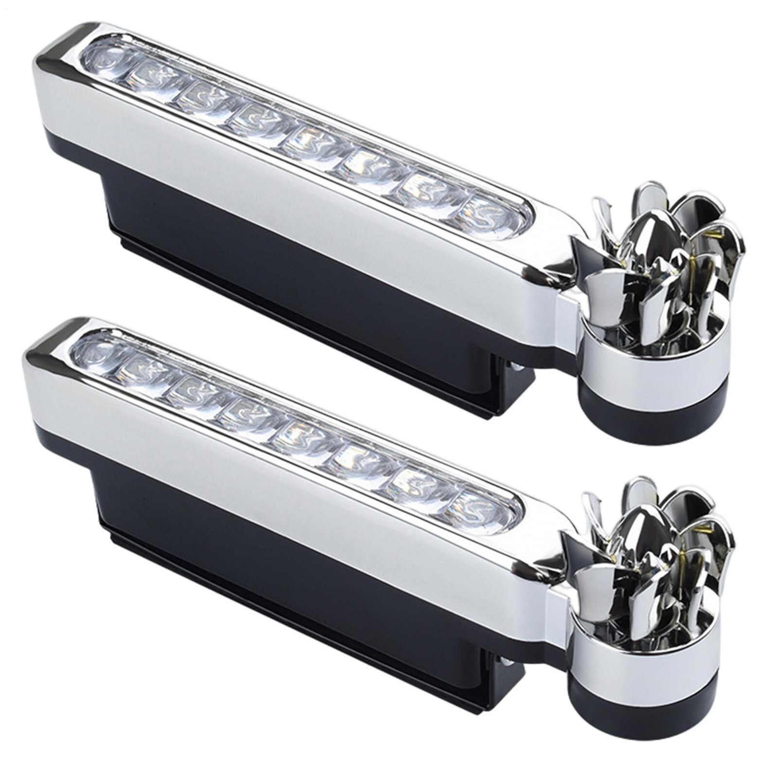 2pcs X 8LED Car Auxiliary Lamp | Universal Wind Energy Lighting Driving Lamp
