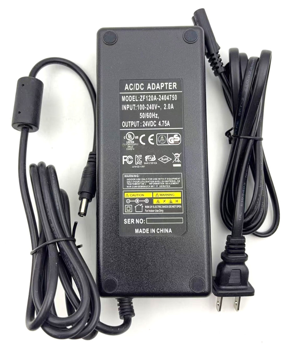 24V DC Power Supply 24 Volt 5A 120W Power Adapter 100V~240V AC to DC Converter