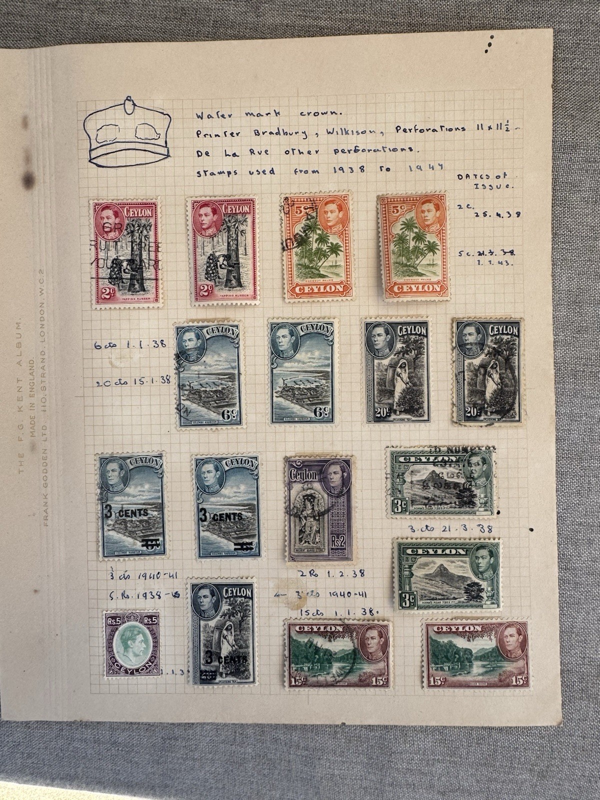 15+ Ceylon (Sri Lanka) Stamps. KGVI pictorial Definitives 1938-49 Inc Surcharges