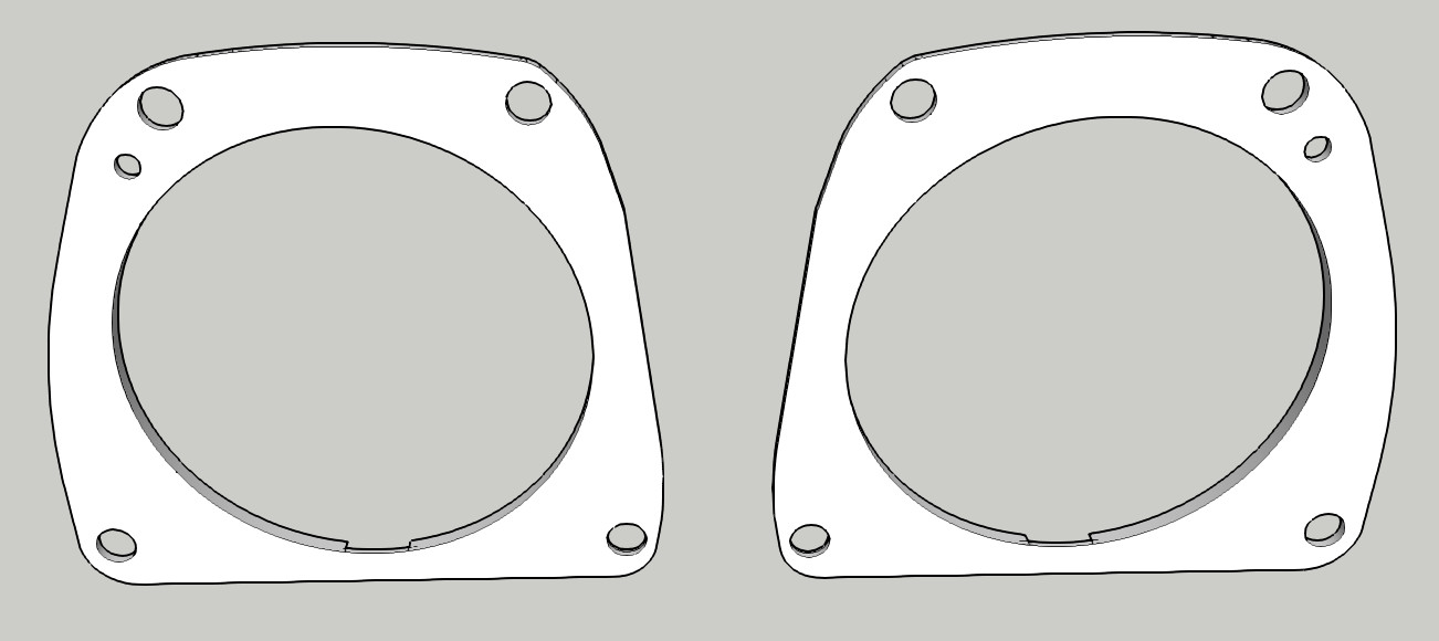 Harley Davidson front lower fearing speaker enclosure