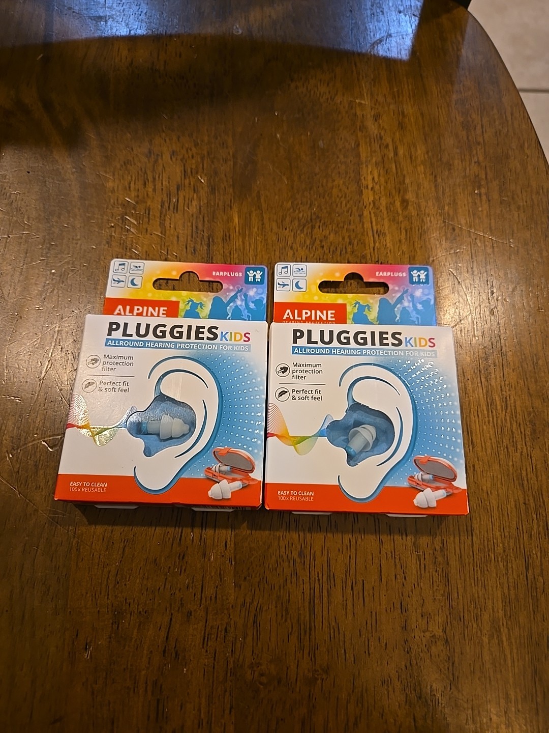 Lot Of 2 Alpine Pluggies Kids Ear Plugs for Small Ear Canals – Noise Cancelling