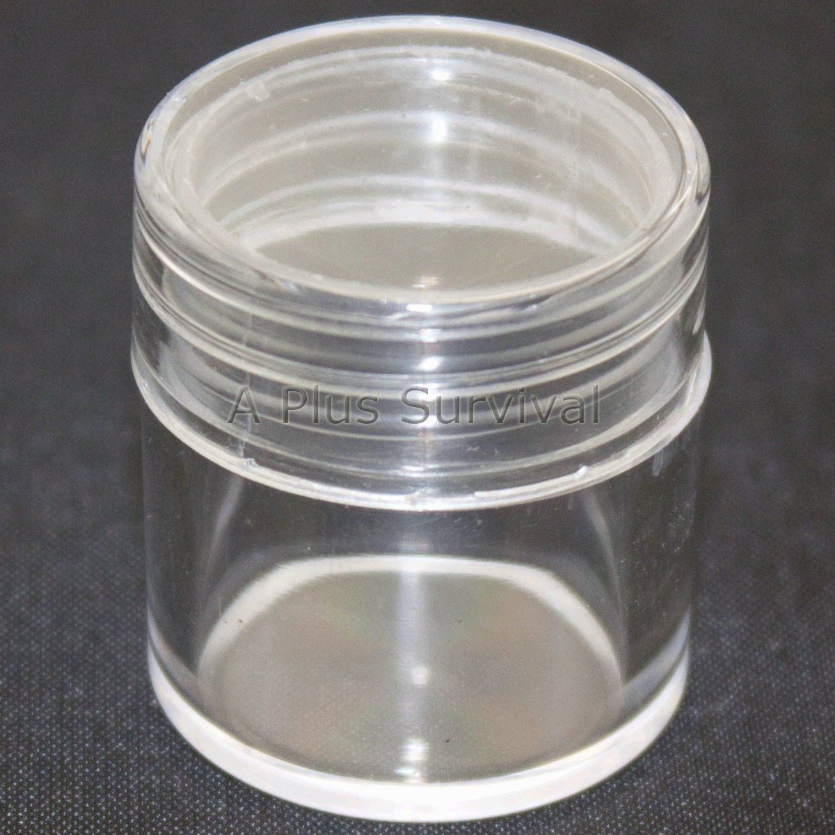 Lot of 10 Clear Small Plastic Pill Case Holder Screw Lid Survival First Aid Kits