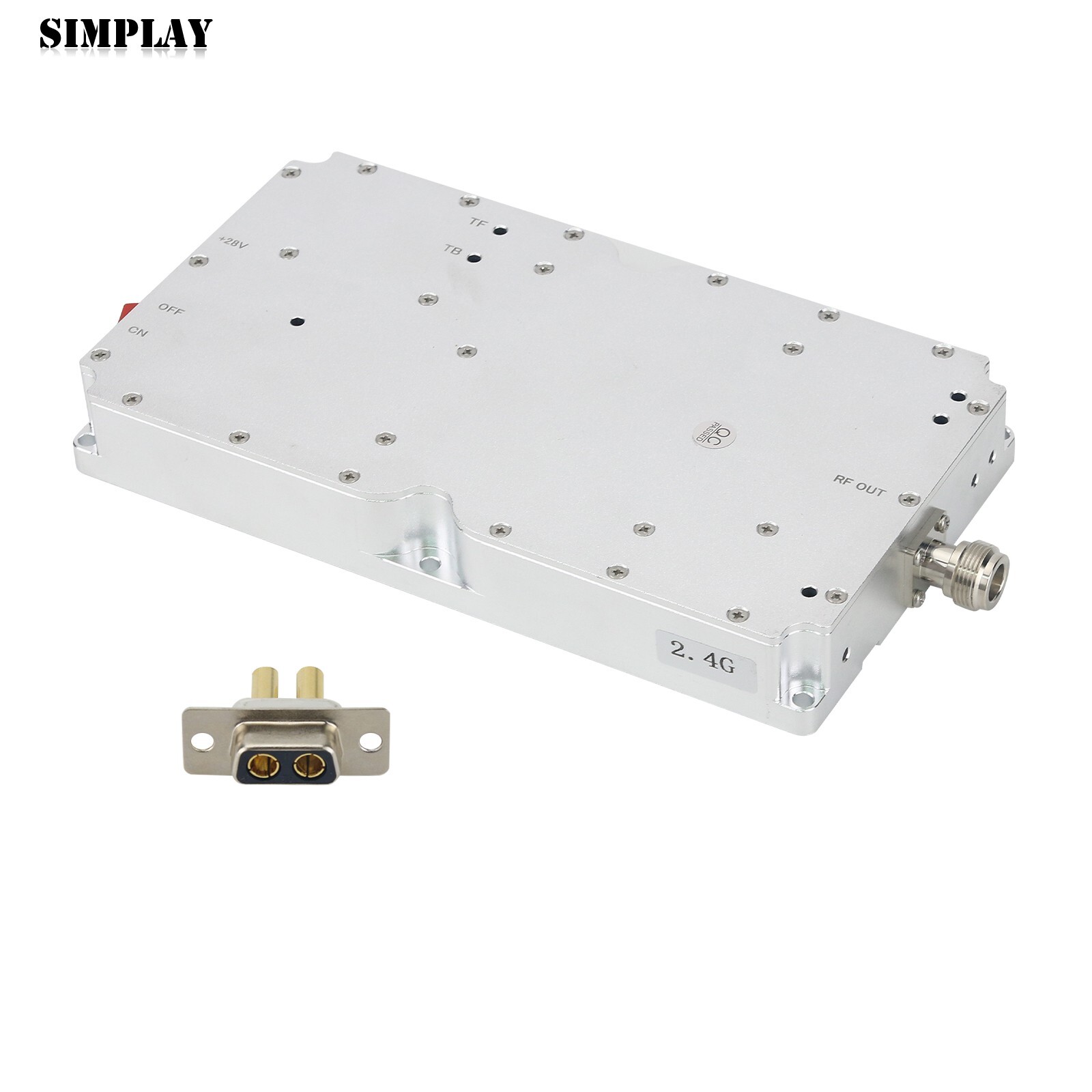 2.4G 100W RF Power Amplifier Module RF Power Amp with N Female Connector