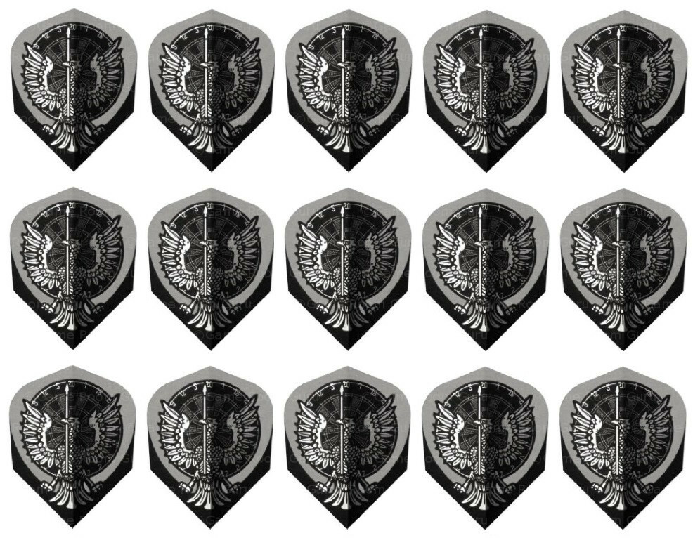 5 New Sets Harrows Quadro Standard Dart Flights – Bird Dartboard