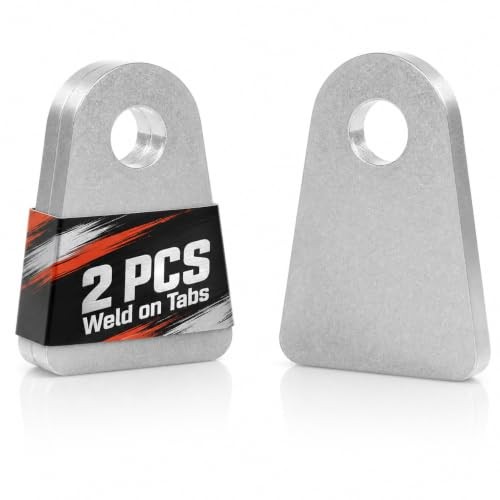 2 PCS Weld on Tabs, 1/2" Hole, 1/4" Thick – Shock Mount & Weld on Tabs 2 PCS