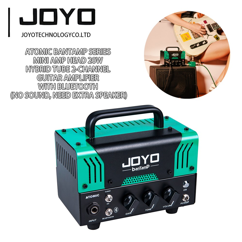 JOYO 20W Atomic Mini Amp Hybrid Tube 2-Channel Guitar Amplifier with Bluetooth