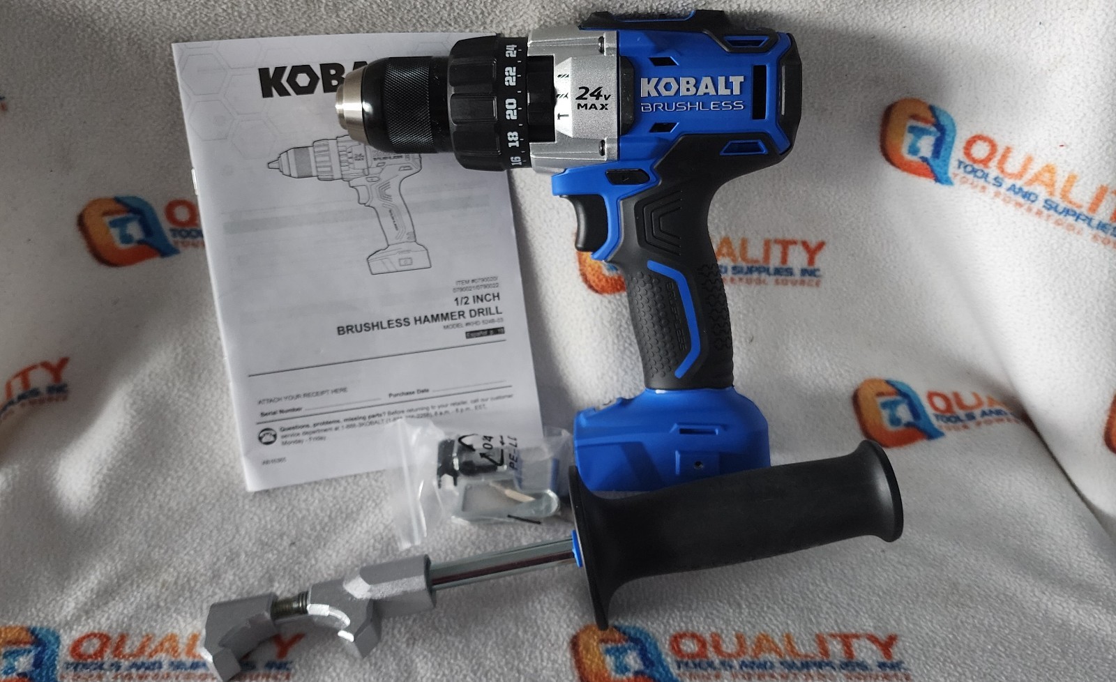 New Kobalt KHD 524B-03 24V Max Brushless Cordless 1/2" Hammer Drill - Bare Tool