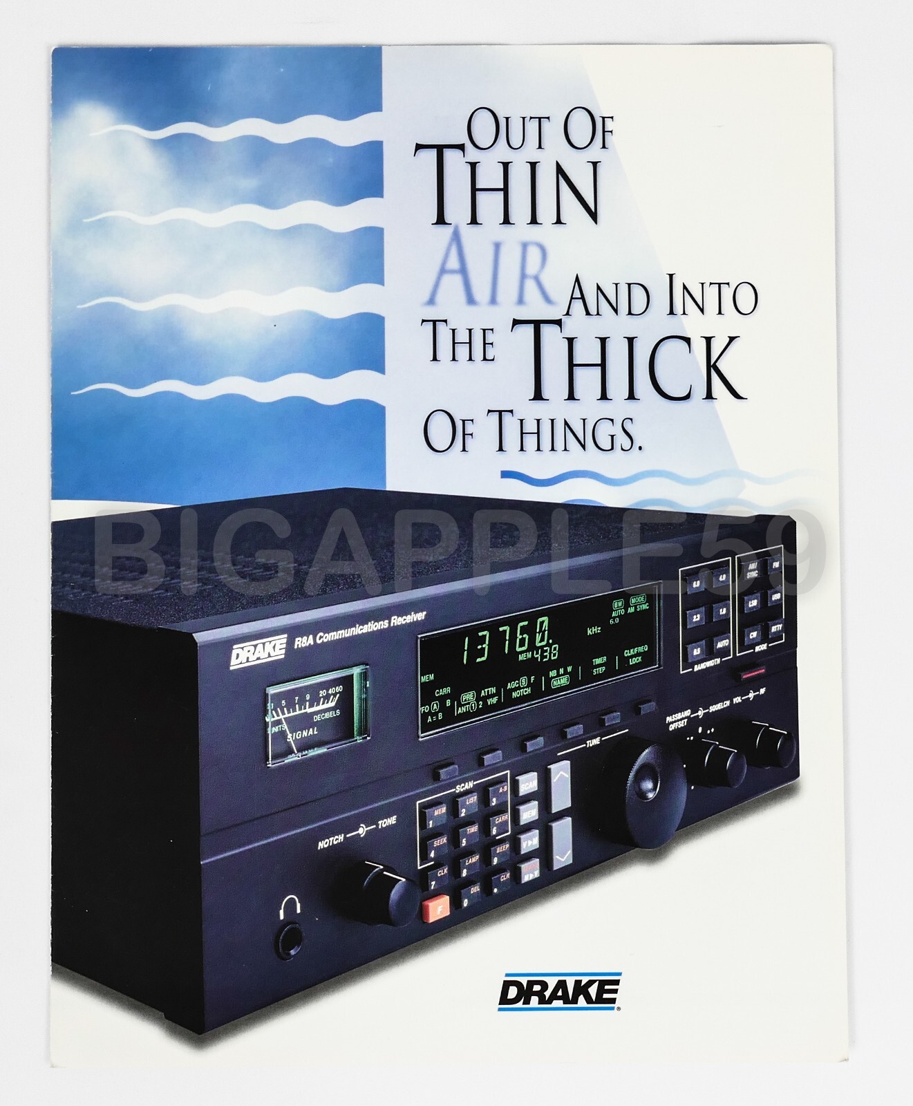 Drake R8A Radio Receiver Factory Sale Flyer / Brochure