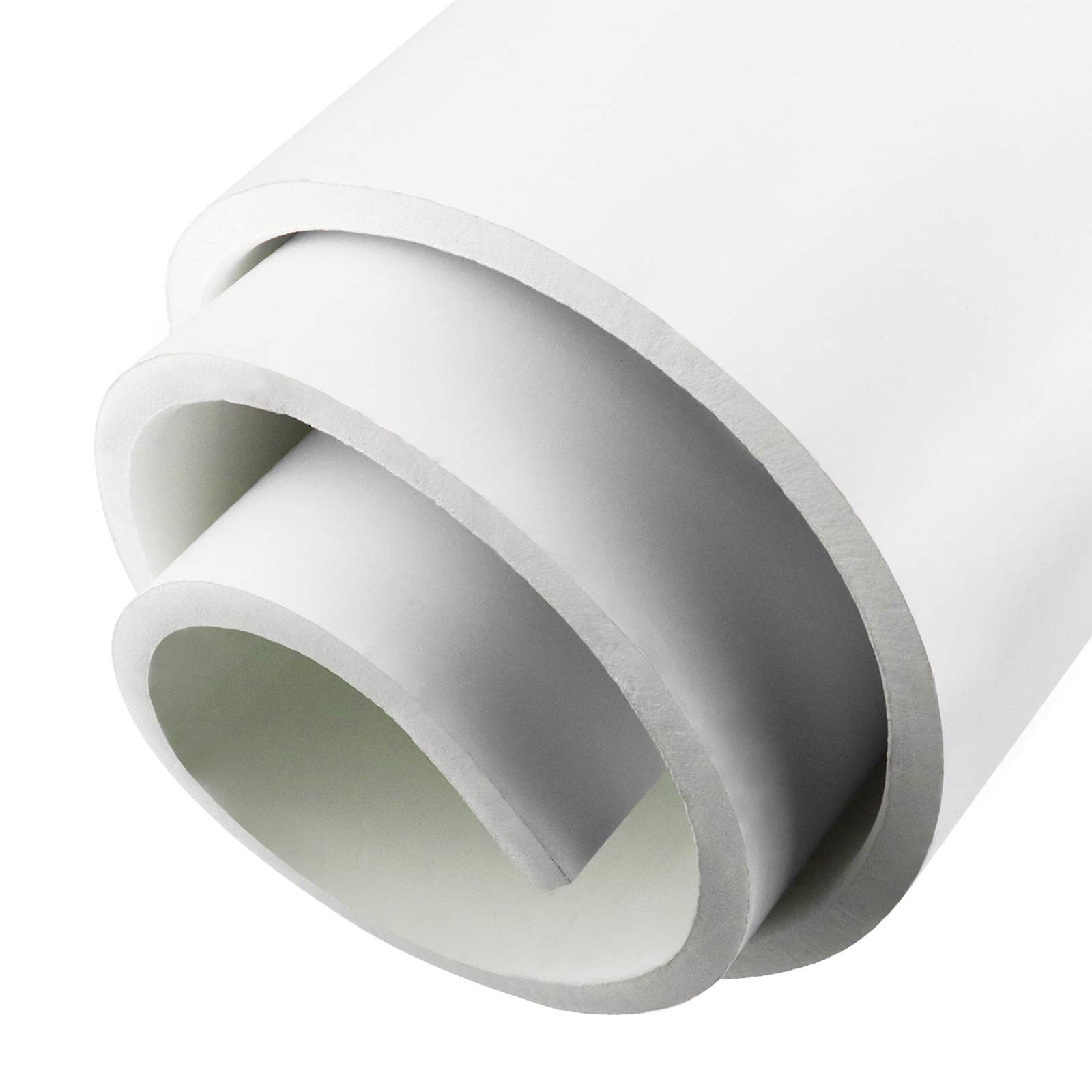 12x59x1/2 Inch White Neoprene Adhesive Foam Sheets Sponge Rubber Padding
