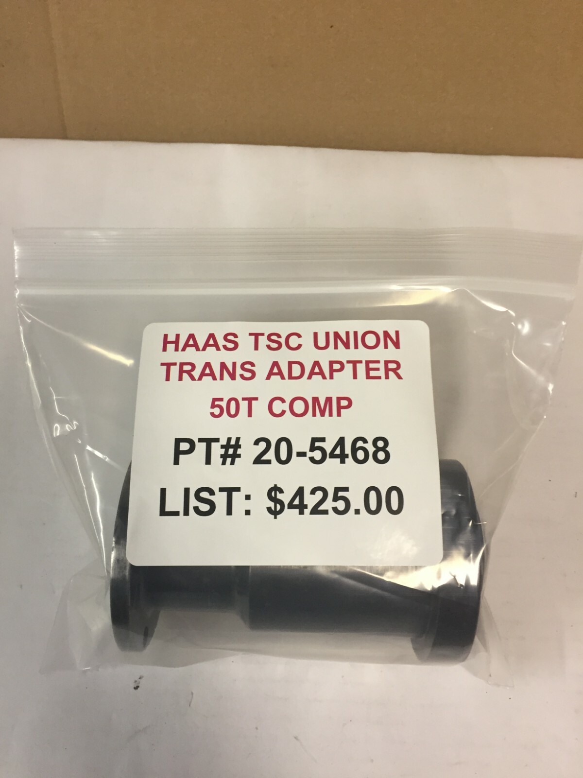 HAAS TSC UNION TRANS ADAPTER 50T COMP PT# 20-5468A