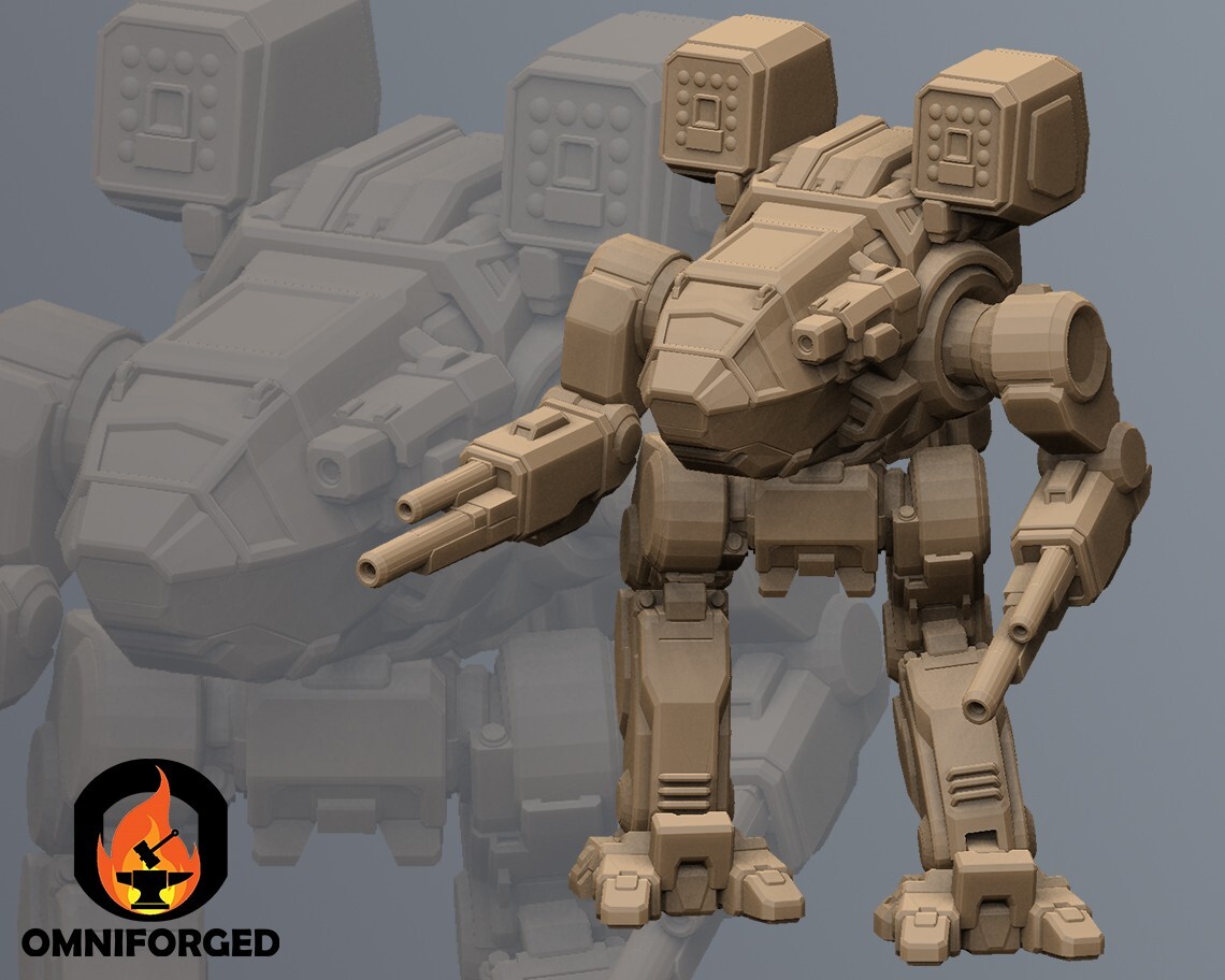 Rakshasa Mini MDG-1A-4 MWO Mecha Miniature Compatible with Battletech