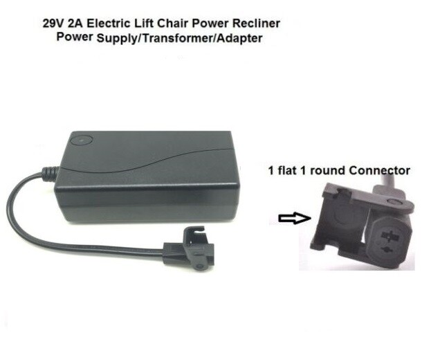 Ashely Okin Lift Chairtransformer Adapter or Sofa Power Recliner Charger 29V 2A