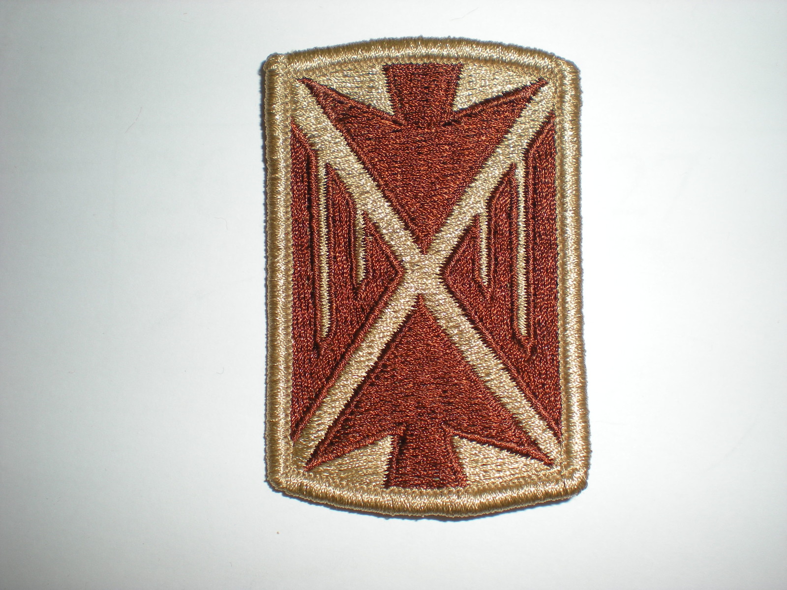 US ARMY 10TH AIR DEFENSE ARTILLERY BRIGADE PATCH - DESERT