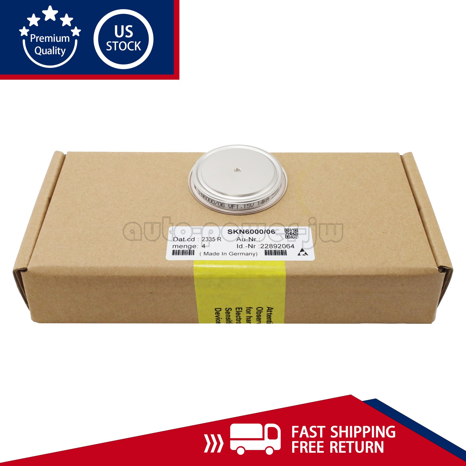 Disk Diode Module SKN6000/06 For Semikron VF1.15V 14KA US