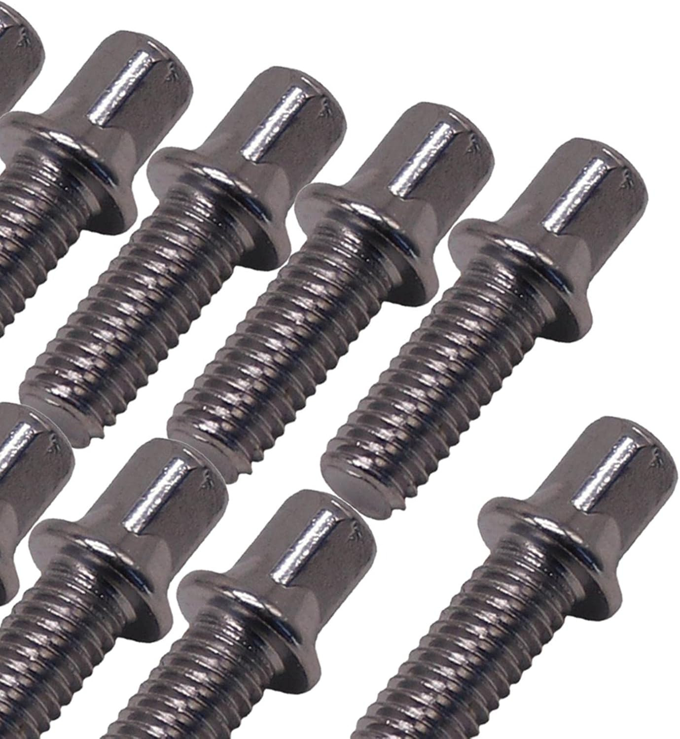 10 Pieces Drum Tension Rods Smooth Deep Thread Strong Short Screws Percussion Ha