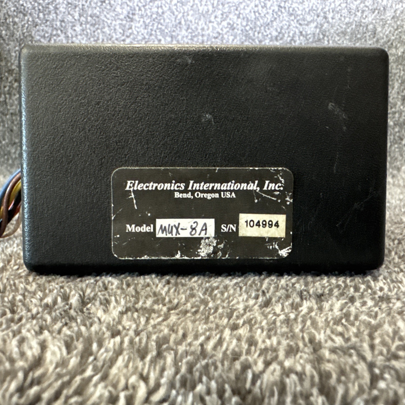 ELECTRONICS INTERNATIONAL MUX-8A DATA RECORDER