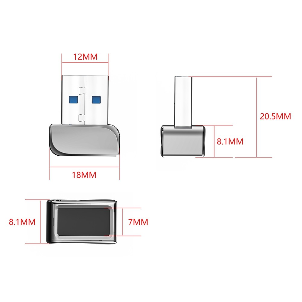 Fingerprint Reader for Laptops PC Fingerprint Unlock T8T44894