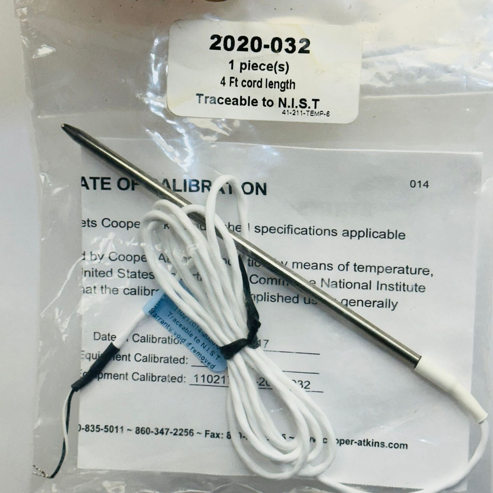 COOPER ATKINS 2020-032 TEMPERATURE PROBE