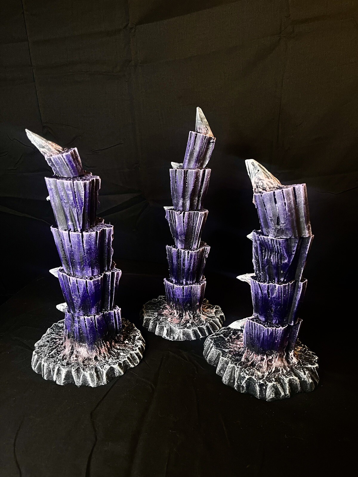 Alien Wargaming Terrain Compatible With Warhammer 40K Fully Painted Set