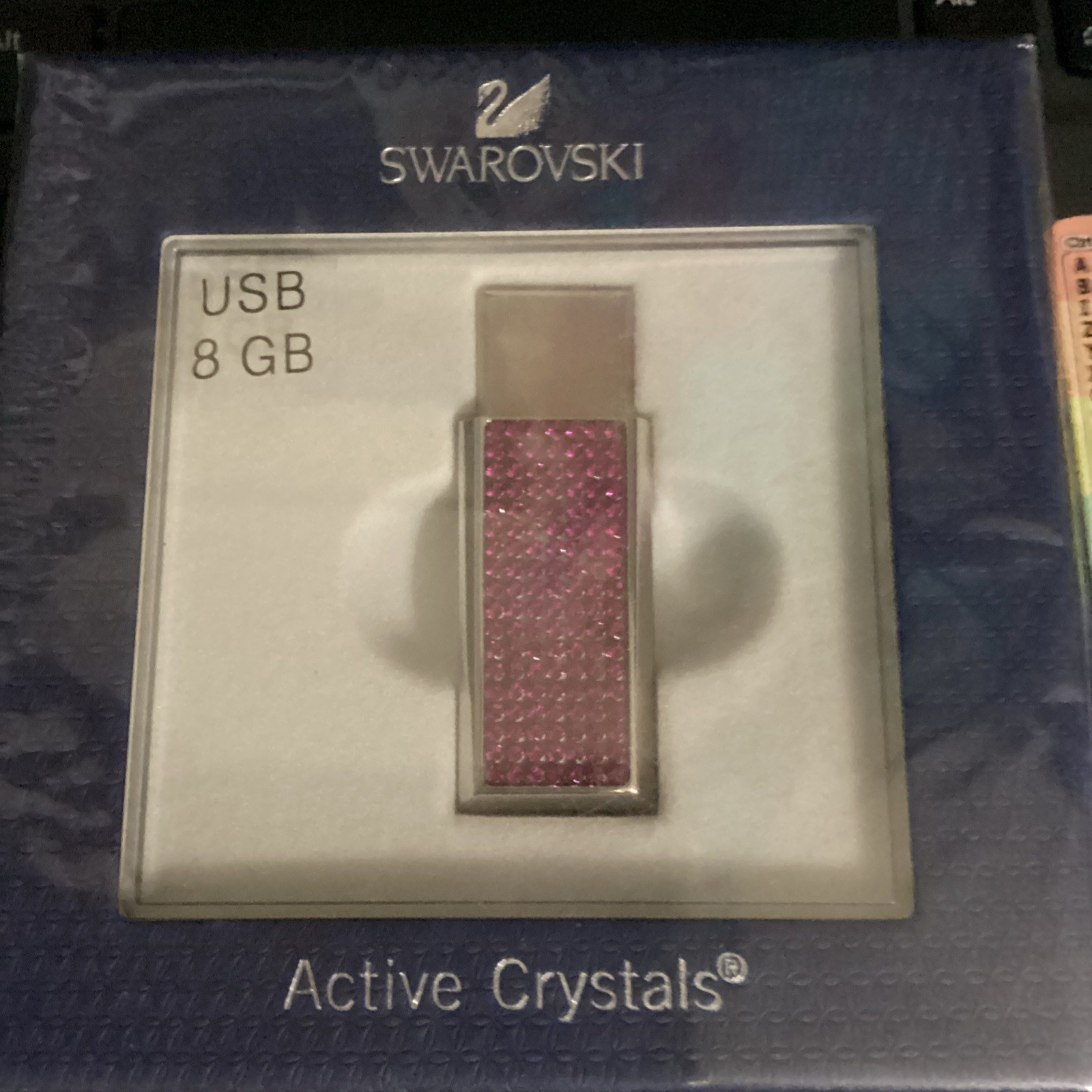 Swarovski VAO USB Fuchsia Crystal 8GB Memory Stick NIB