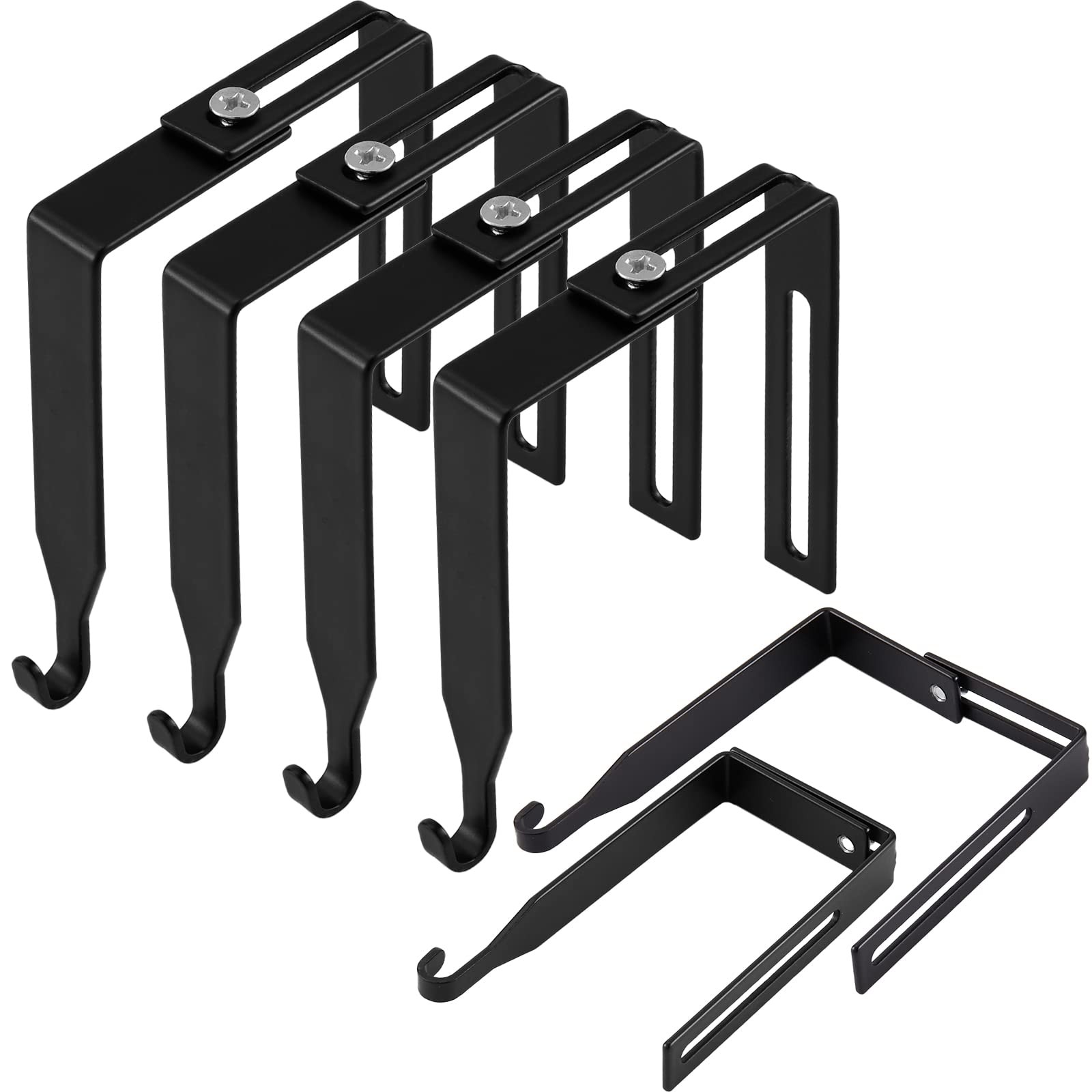 4 Pcs Adjustable Cubicle Hanger Universal Partition Metal Cubicle Hooks Door Han