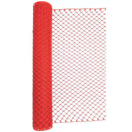 Zoro Select 33L955 Barrier Fence, 4Ft. H, 50 Ft. L, Orange, 33L955