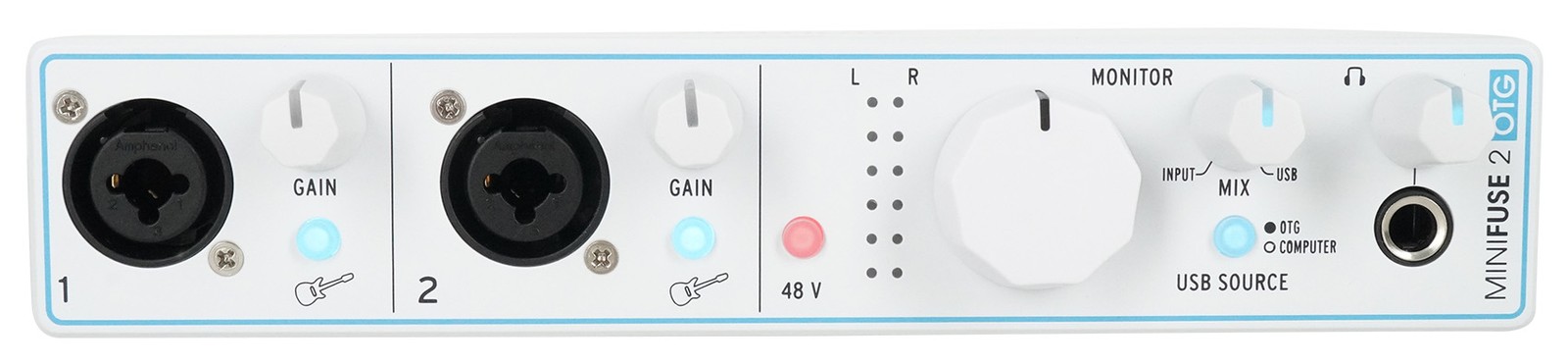 Arturia Minifuse 2 OTG Audio Recording Interface, Bus-Powered / 192 kHz / 24 bit