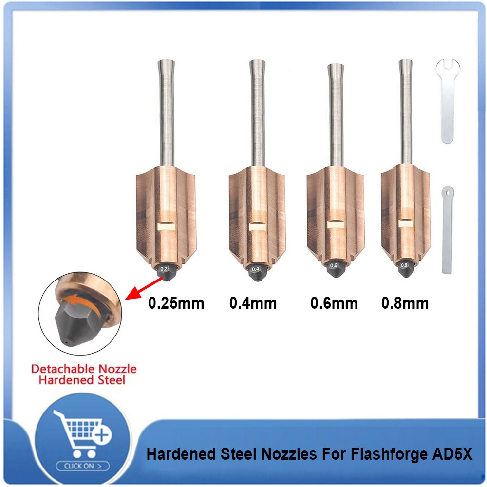 Hotend Kit For Flashforge AD5X 3D Printer Quick-Detachable Nozzle Extruder ADE