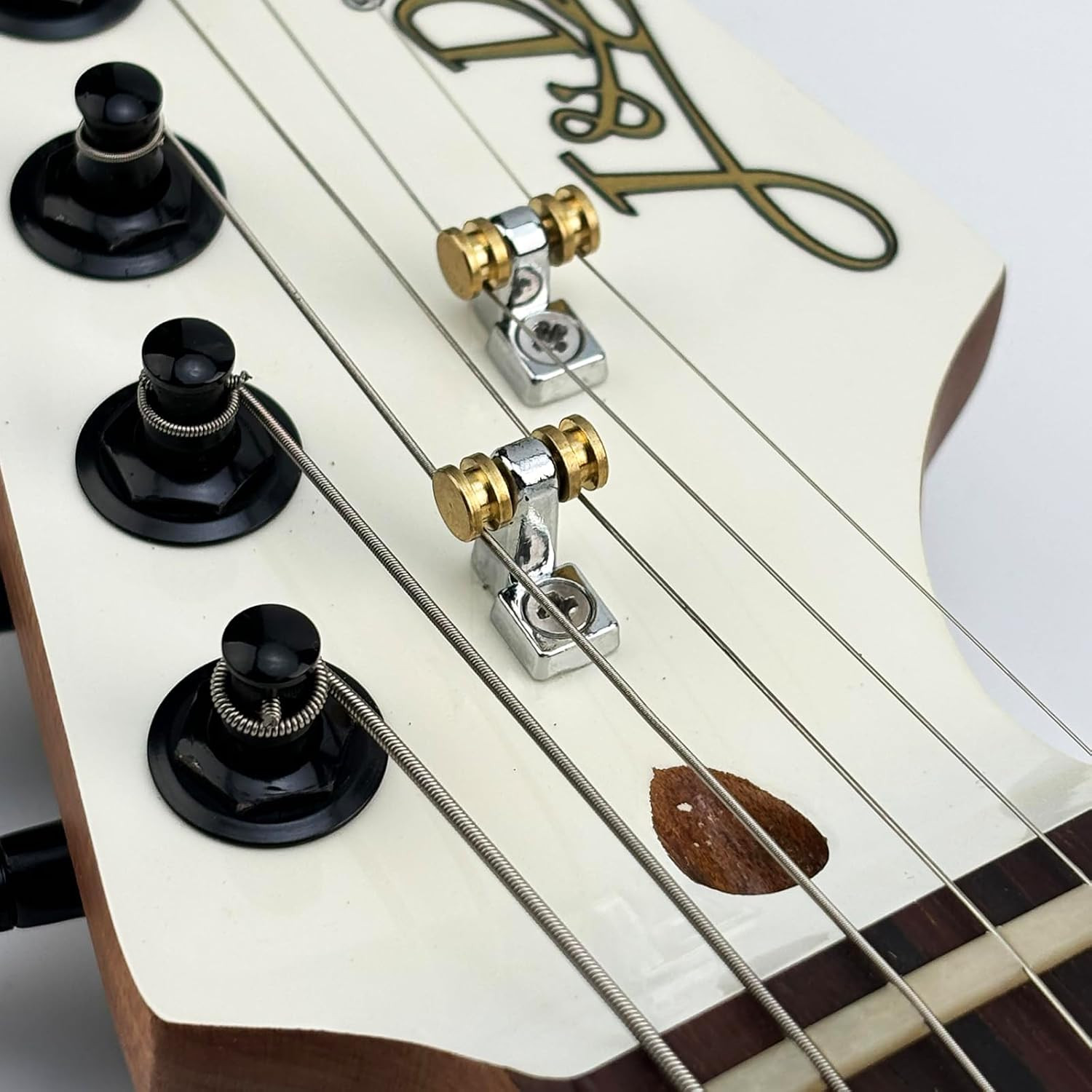 Pack of 2 Brass Roller String Retainer for Electric Guitar String Tree String Gu