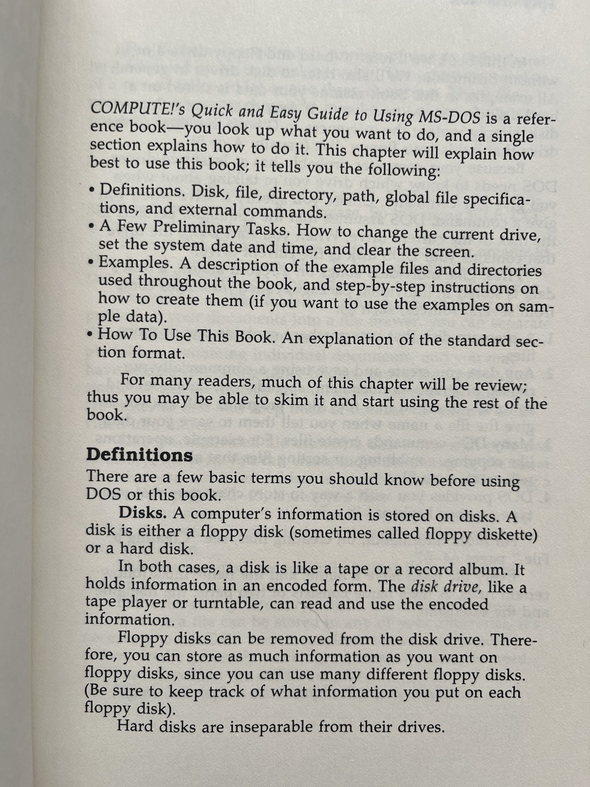 Compute’s Quick And Easy Guide To Using MS-DOS 1987 Vintage Software Computer