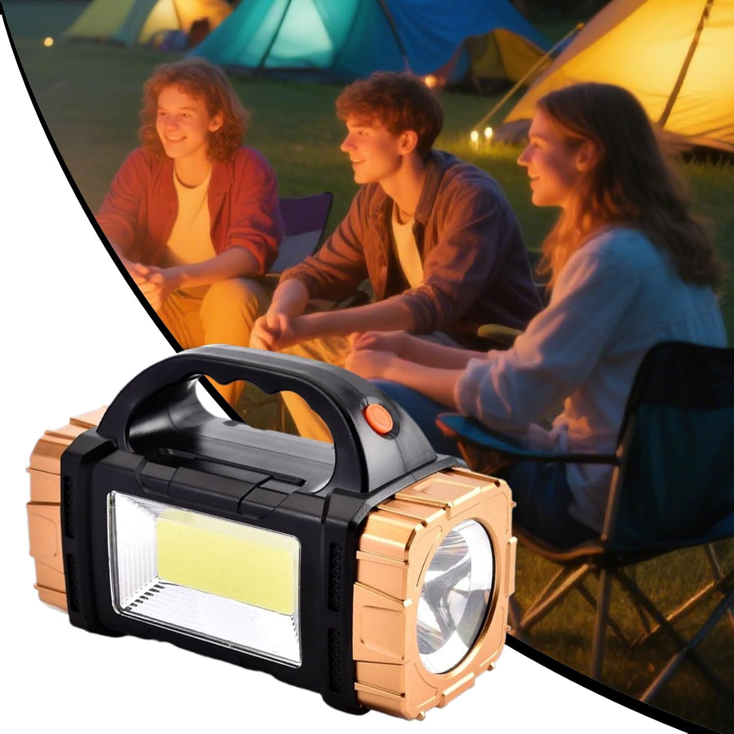Outdoor Solar USB Rechargeable LED Flashlight Camping Light Lantern Lamp