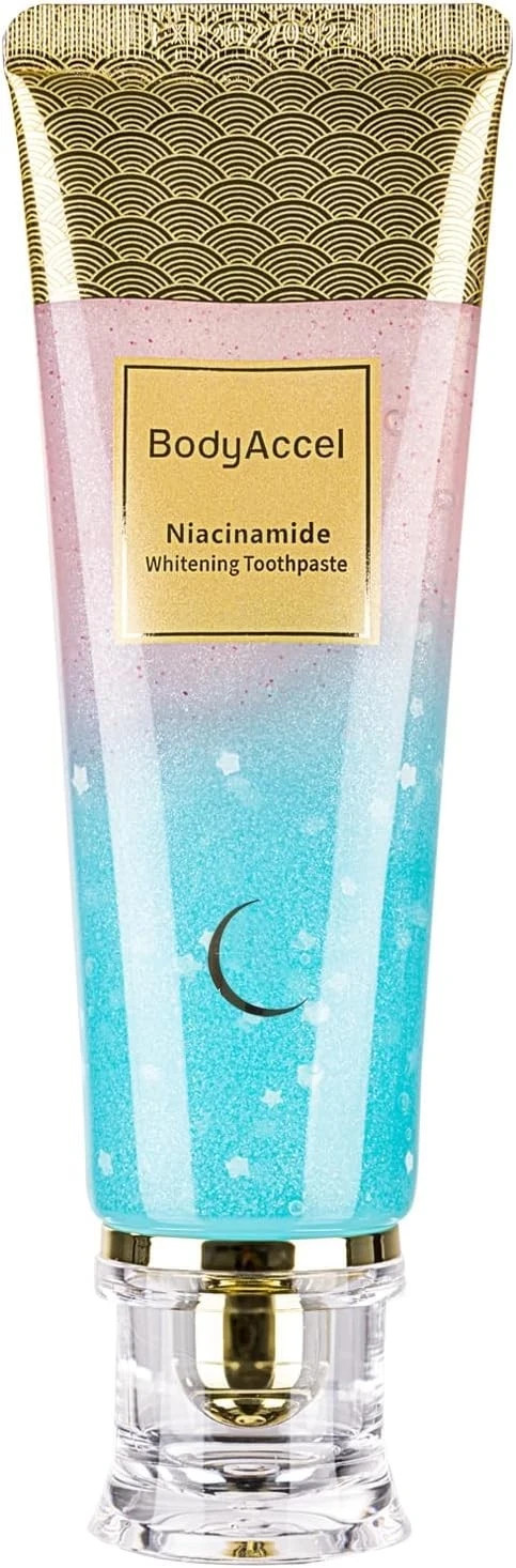 BodyAccel Niacinamide Whitening Toothpaste, Intensive Whitening...