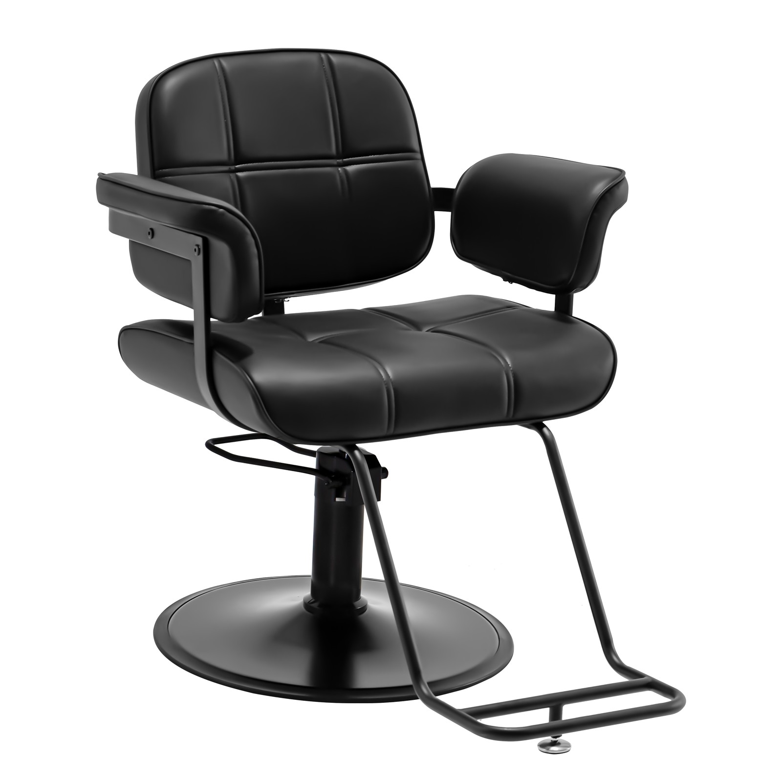 Black Wide All Purpose Hydraulic Barber Chair Heavy Duty 360° Salon Beauty Spa