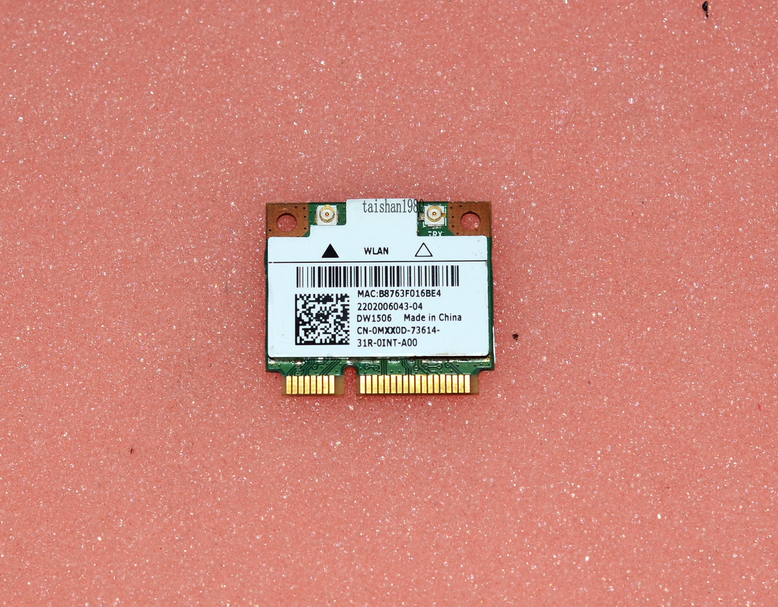 Dell Wireless DW1506 802.11 b/g/n Anatel WiFi Card MXX0D 0MXX0D CN-0MXX0D