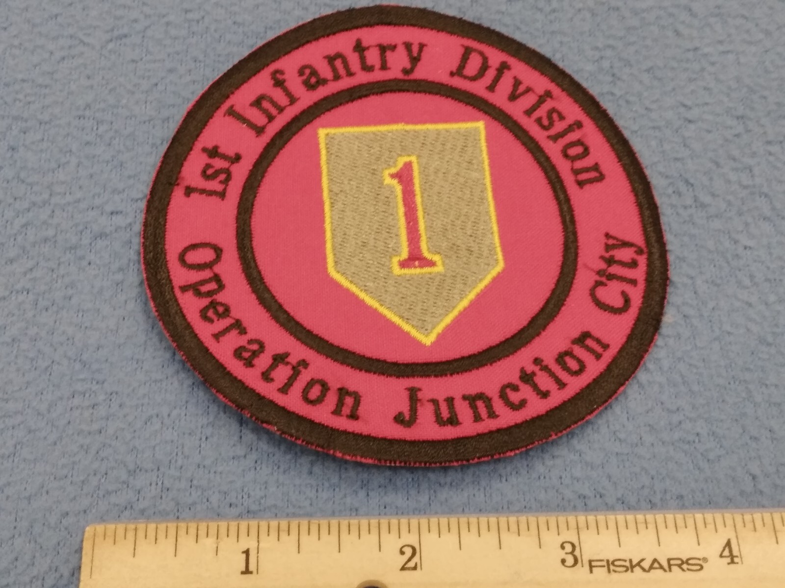 1st INFANTRY DIVISION PATCH - OPERATION JUNCTION CITY - 4 INCH