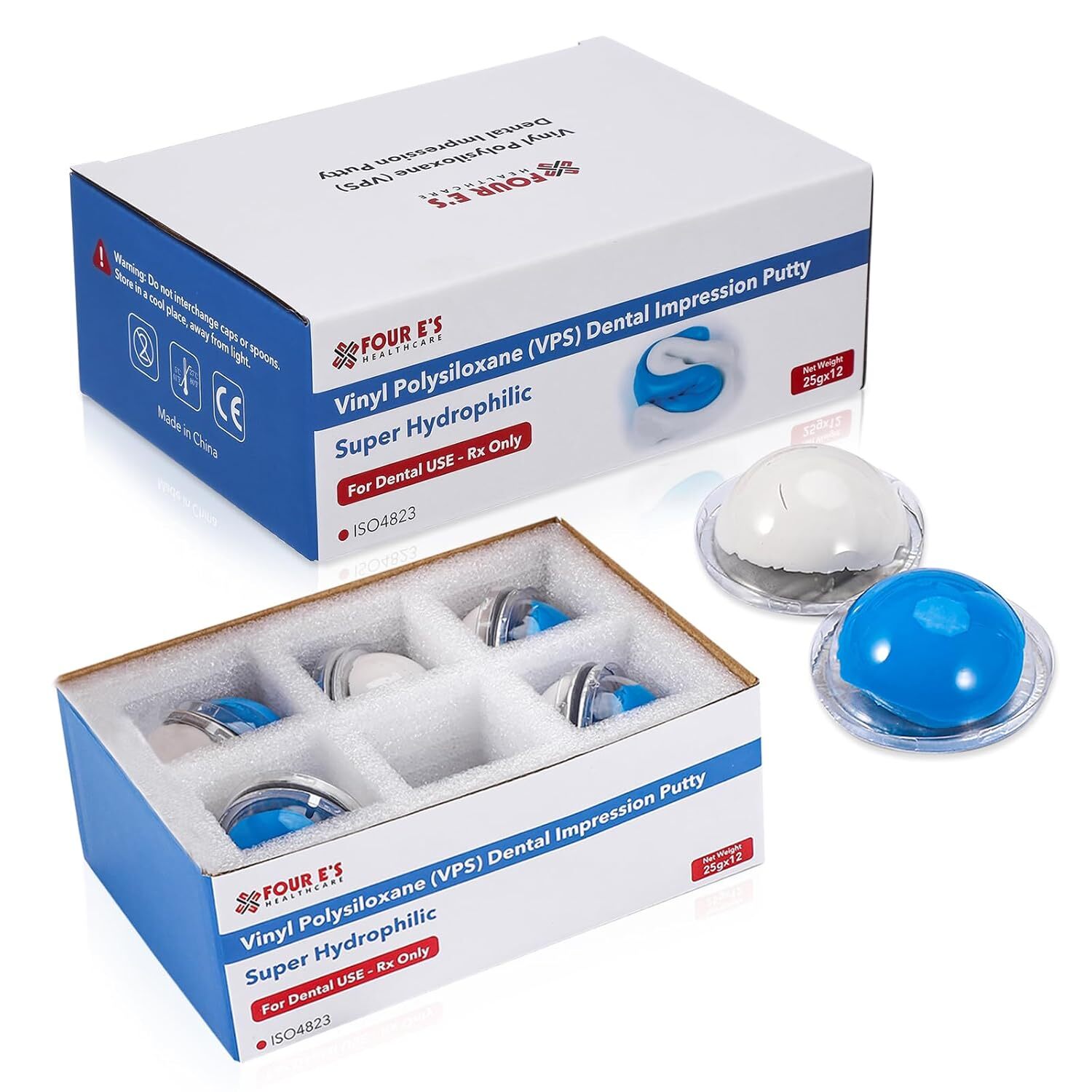 New 12x 25g Dental Putty Fast Set PVS VPS Impression Silicon Material Mint Base