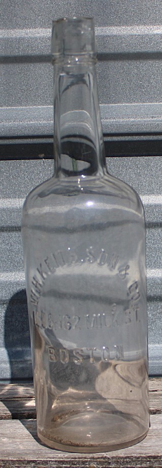 Old Whiskey Bottle- W. H. Keith & Son Co. Boston