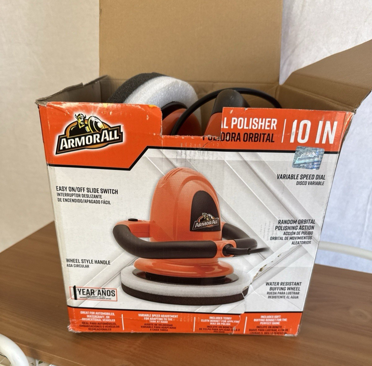 Armor All, Orbital Buffer Polisher,  AA10BP 10 Inch 120V 60Hz 1.0A 1700-3500 RPM