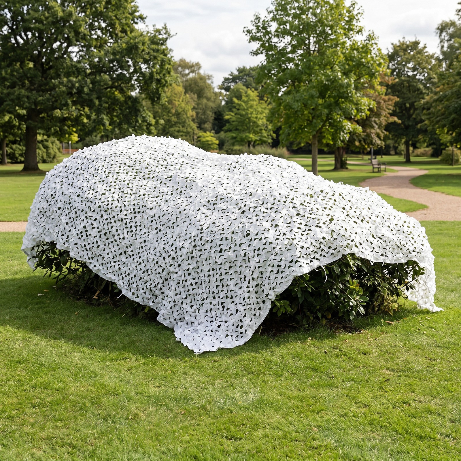 White Polyester Hunting Net,6*3m Camping Camouflage Net,Outdoor Camouflage Net