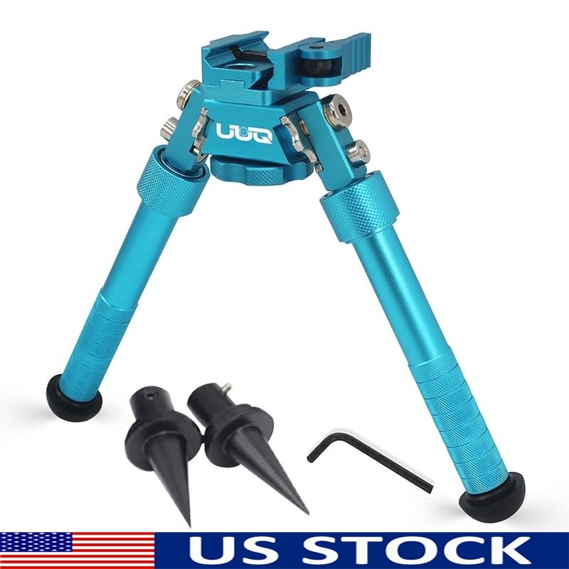 Adjustable Bipod W/ Pan & Cant Durable Aluminum Quick Detach Stable Shooting New