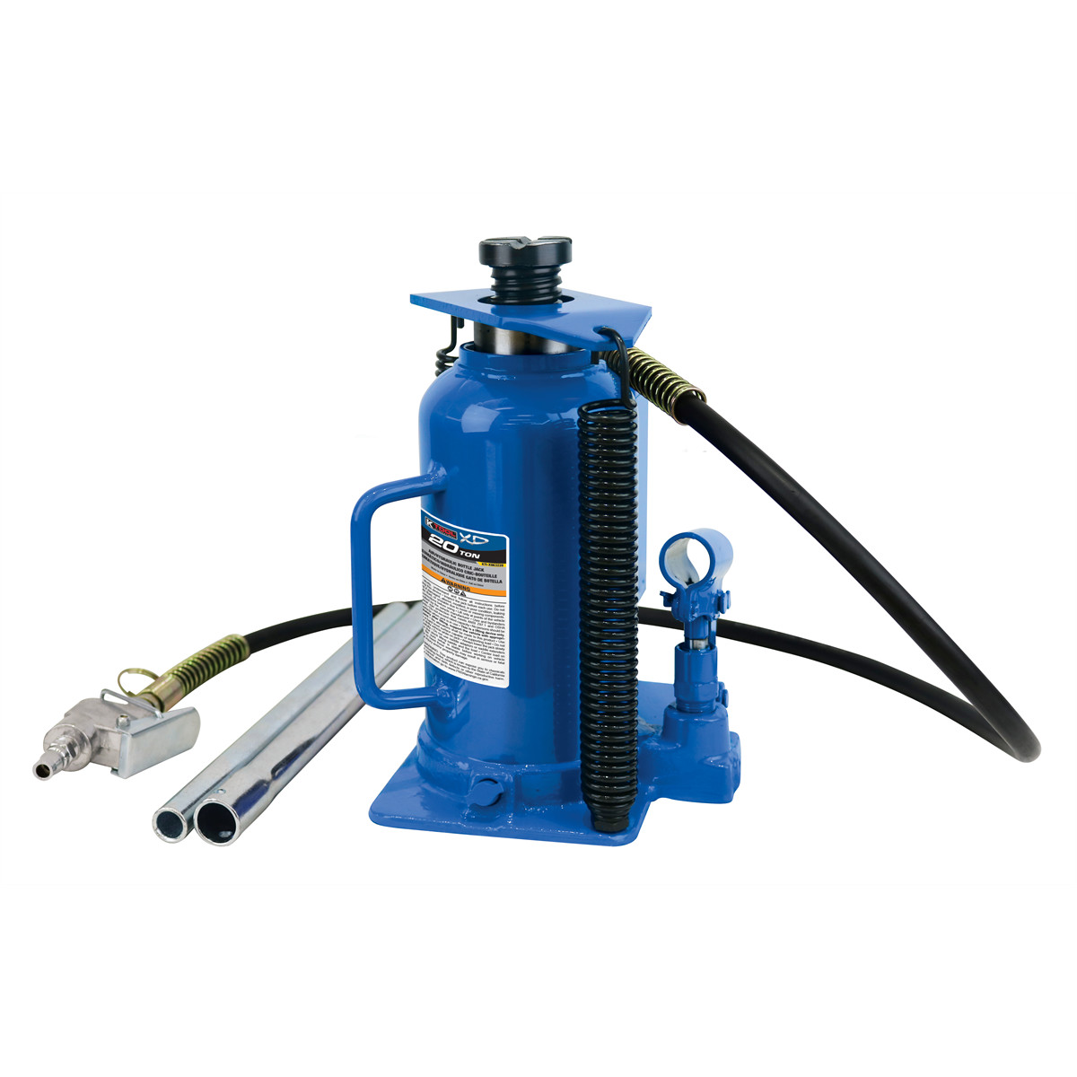 K Tool International XD63228 K Tool International Bottle Jack 20 Ton Air/Hydraul