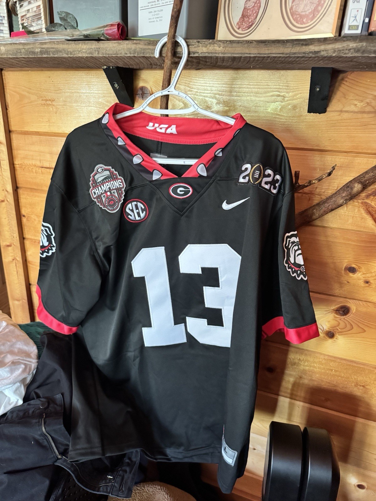 Stetson Bennett IV Georgia Bulldogs 2023 Black Nike Game Jersey - National Champ