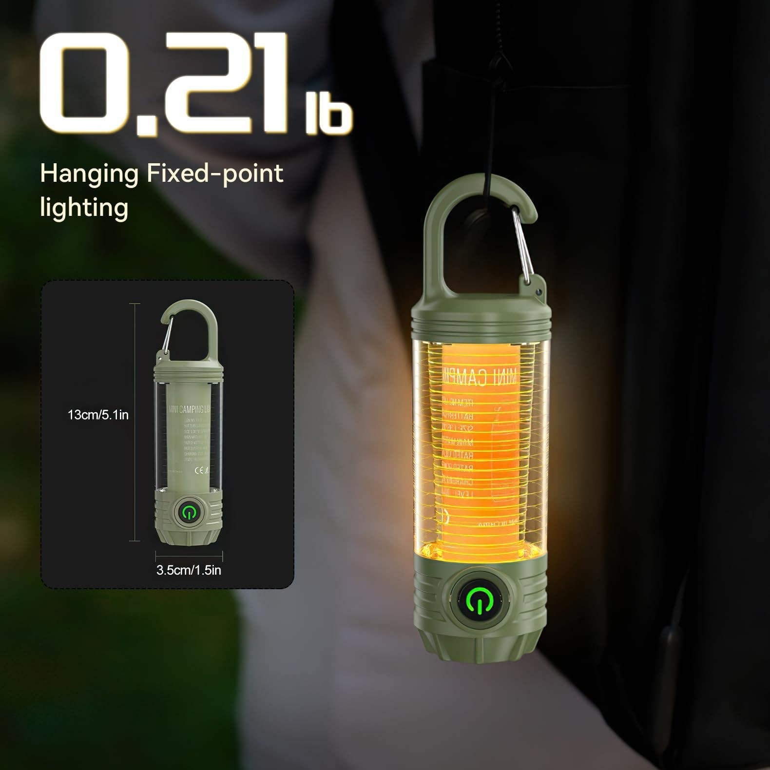 HomeBeyond Portable Camping Lantern Rechargeable LED Light - 6 Modes